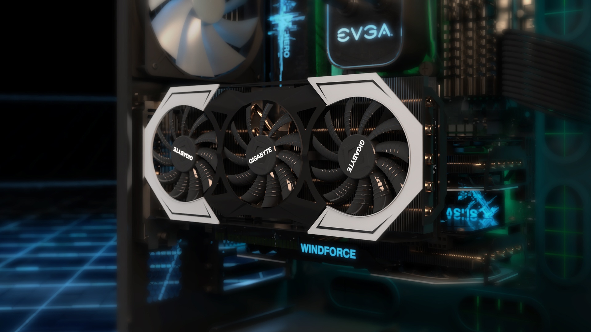 Floating Graphics Card